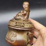  Lư Đốt Trầm Liên Hoa Nắp Di Lặc Đáy Mộc Chiện BKMECN-9986 