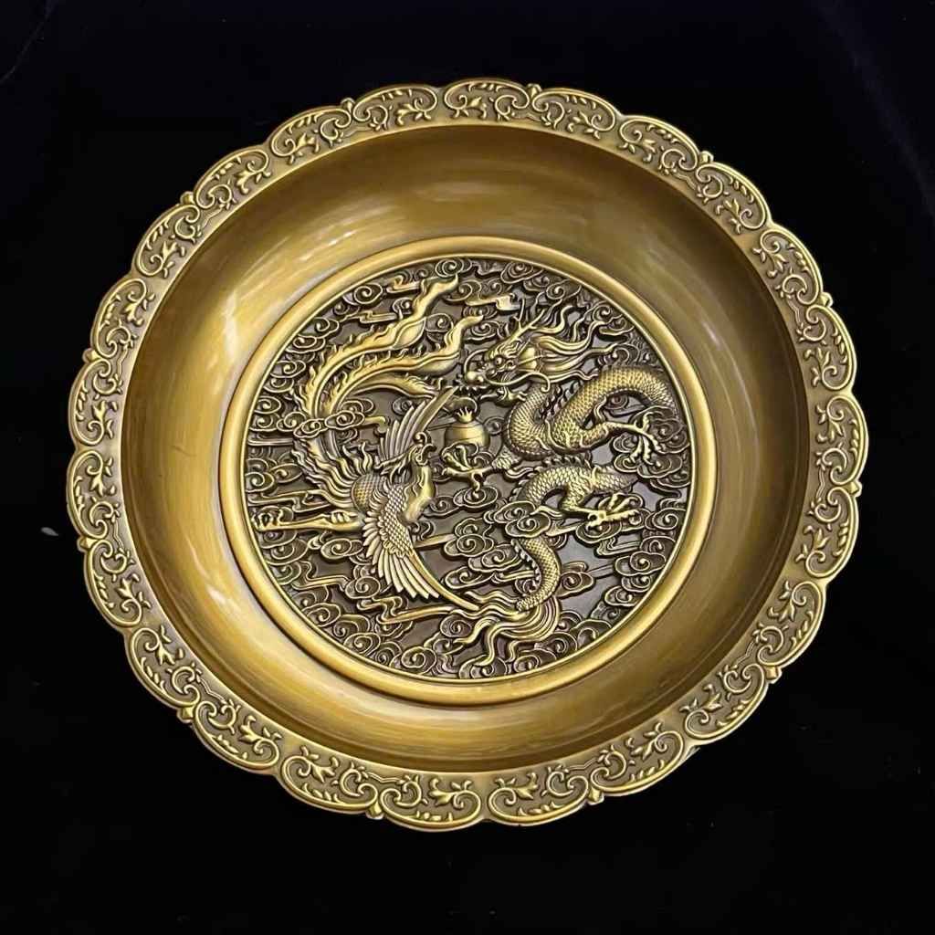  Chậu Đồng Cổ Họa Tiết 