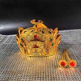  Mũ Miện Dát Vàng Đính Ngọc Sưu Tầm BKMECN-9695 