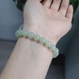  Vòng tay ngọc bích thiên nhiên 12mm BKSTCN-9232 