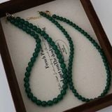  Vòng Tay Đá Phong Thủy Xanh Rêu Tự Nhiên BKSTCN-9237 