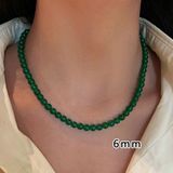  Dây Chuỗi Ngọc Xanh Thanh Tao Phụ Kiện Cổ Trang BKSTCN-9238 