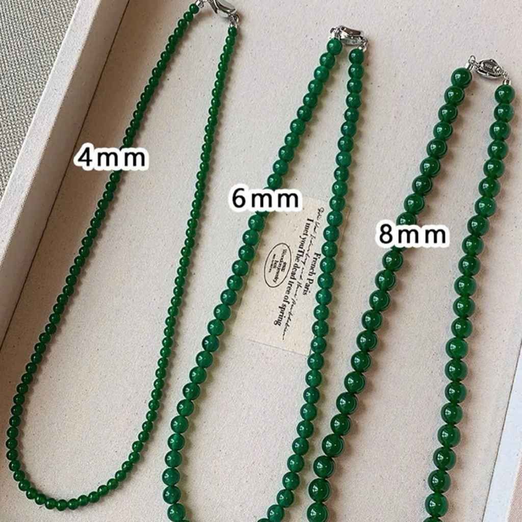  Dây Chuỗi Ngọc Xanh Thanh Tao Phụ Kiện Cổ Trang BKSTCN-9238 