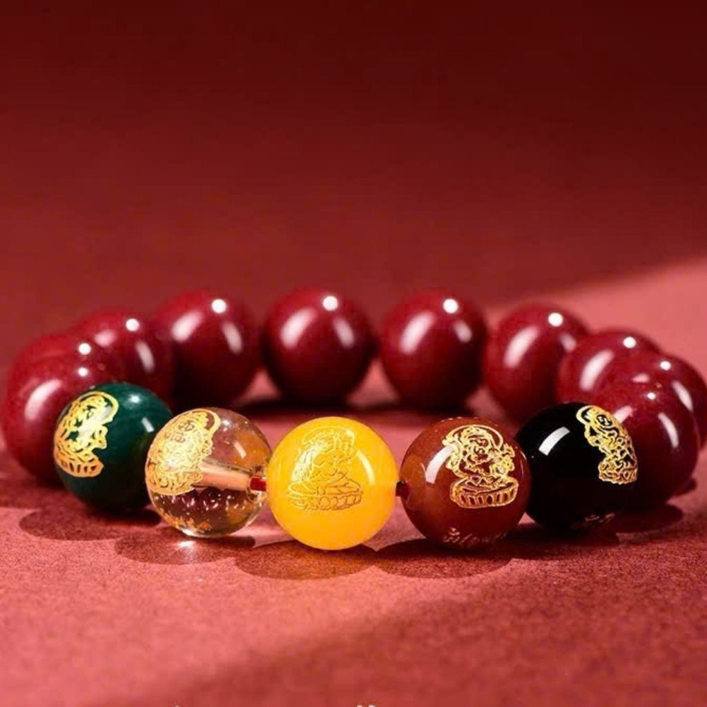  Vòng Tay Chu Sa Ngũ Lộ Tài Thần BKSTCN-9243 