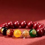  Vòng Tay Chu Sa Ngũ Lộ Tài Thần BKSTCN-9243 