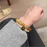  òng tay thạch anh mix vàng non BKSTCN-9245 