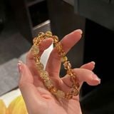  òng tay thạch anh mix vàng non BKSTCN-9245 