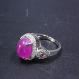 Nhẫn Ruby Tím Bọc Bạc S925 BKSTCN-9248 