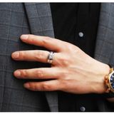  Nhẫn Nam Mạ Bạch Kim Đá Moissanite BKSTCN-9252 