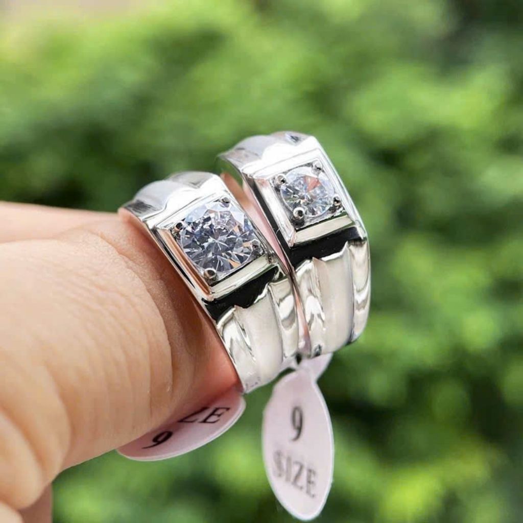  Nhẫn Nam Mạ Bạch Kim Đá Moissanite BKSTCN-9252 