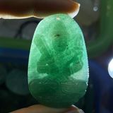  Mặt Dây Chuyền Phật Bản Mệnh Thạch Anh Xanh BKSTCN-9277 