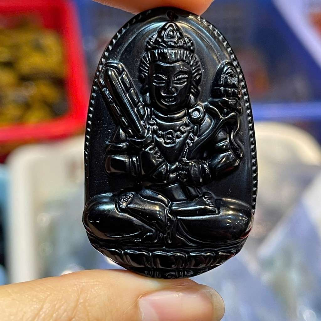  Mặt Dây Chuyền Phật Bản Mệnh Ngọc Onyx Đen BKSTCN-9278 