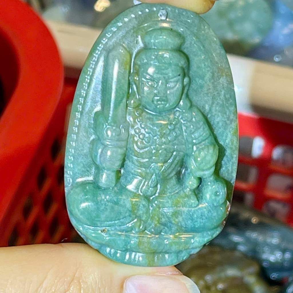  Mặt dây chuyền Phật Bản Mệnh Ngọc Mã Não Rêu BKSTCN-9279 