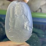  Mặt dây chuyền Phật Bản Mệnh Ngọc Mã Não Trắng BKSTCN-9281 