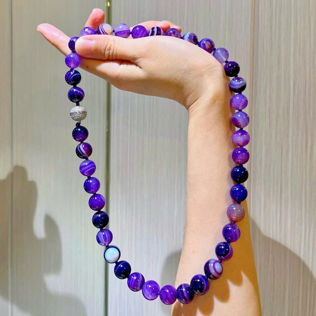  Dây chuyền ngọc tím thiên nhiên BKSTCN-9283 
