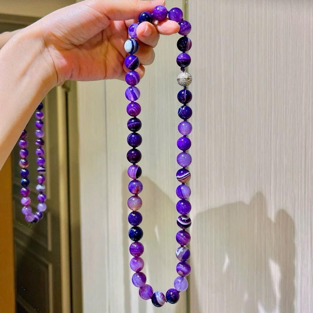  Dây chuyền ngọc tím thiên nhiên BKSTCN-9283 