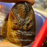  Mặt Dây Chuyền Phật Bản Mệnh Đá Mắt Hổ BKSTCN-9285 