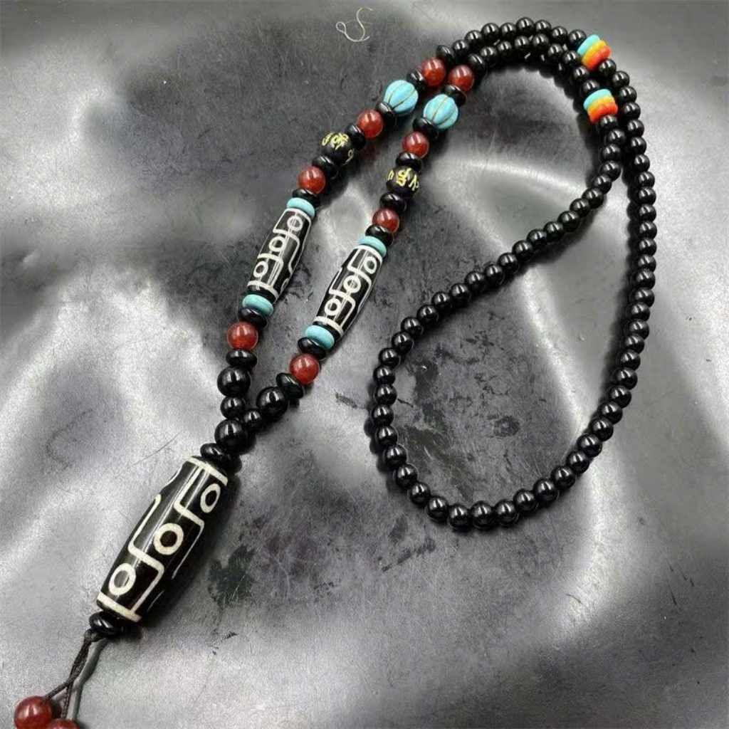  Chuỗi Hạt Dzi 9 Mắt Tây Tạng BKSTCN-9287 