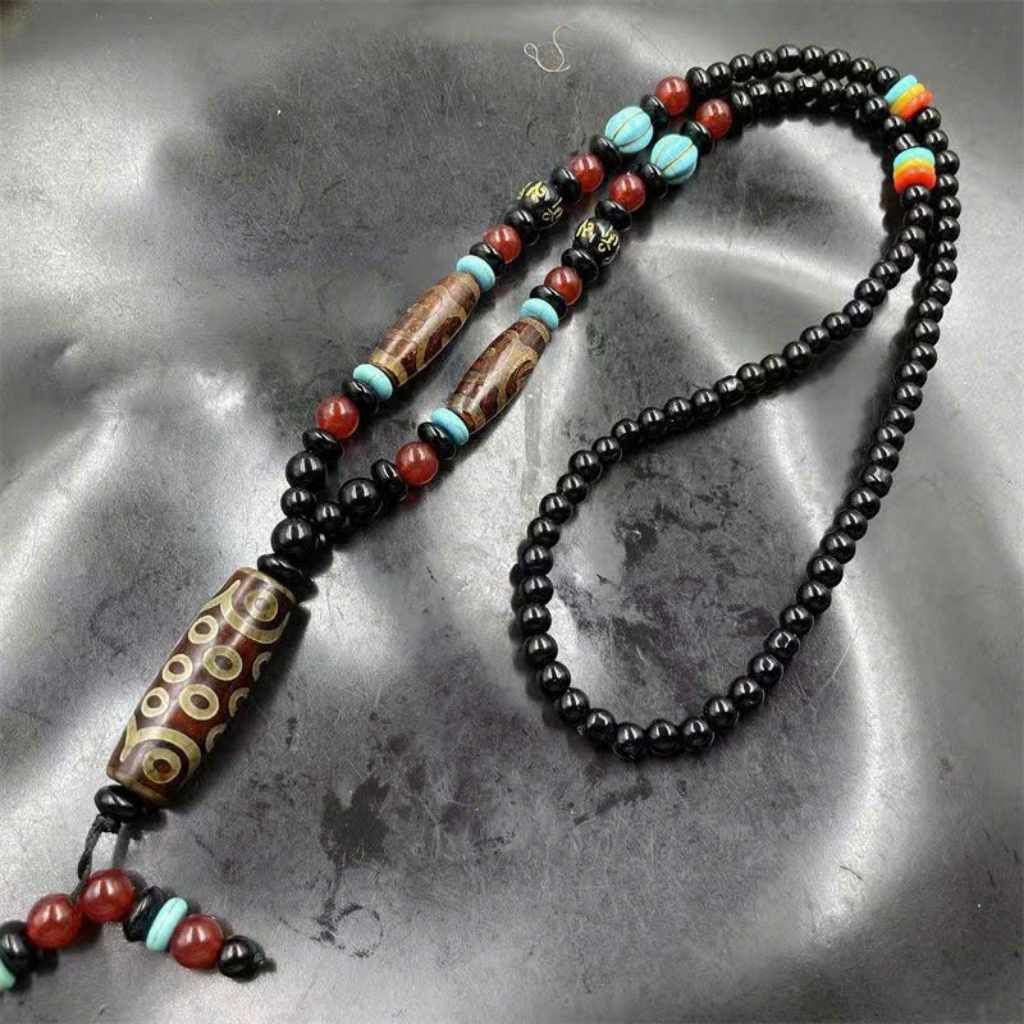  Chuỗi Hạt Dzi 9 Mắt Tây Tạng BKSTCN-9287 