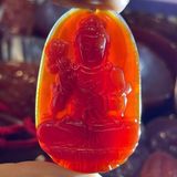  Mặt Dây Chuyền Phật Bản Mệnh Ngọc Mã Não Đỏ BKSTCN-9289 