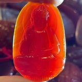  Mặt Dây Chuyền Phật Bản Mệnh Ngọc Mã Não Đỏ BKSTCN-9289 