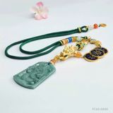  Mặt dây chuyền ngọc rồng khắc 12 con giáp BKSTCN-9290 