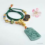  Mặt dây chuyền ngọc rồng khắc 12 con giáp BKSTCN-9290 