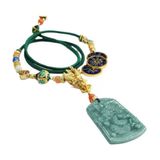  Mặt dây chuyền ngọc rồng khắc 12 con giáp BKSTCN-9290 