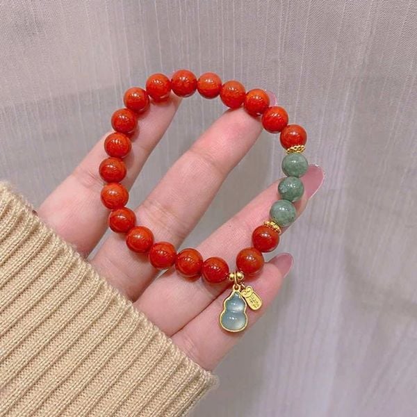  Vòng tay chu sa mix hồ lô phong thuỷ BKSTCN-9296 