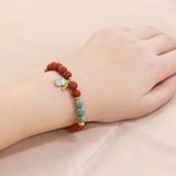  Vòng tay chu sa mix hồ lô phong thuỷ BKSTCN-9296 