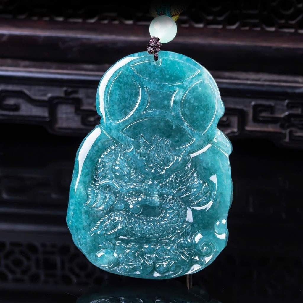  Mặt ngọc bích Thần Tài phong thủy BKSTCN-9325 
