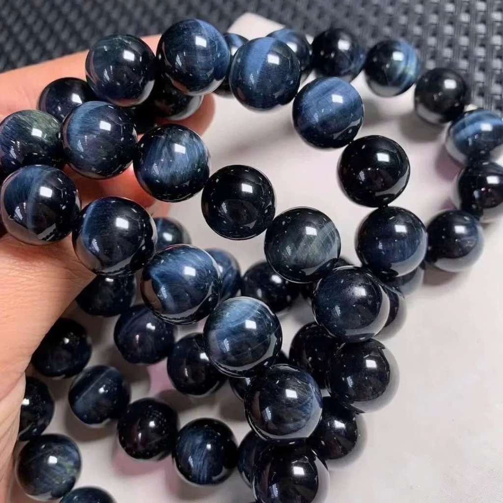  Vòng tay đá mắt hổ xanh phong thủy BKSTCN-9327 