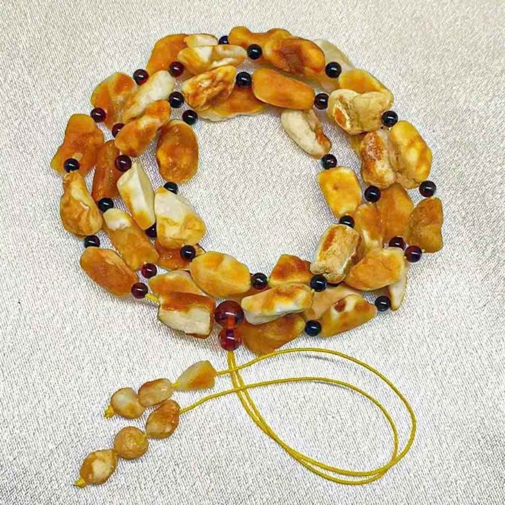  Vòng Đá Ong Trắng Pha Mật Ong BKSTCN-9342 