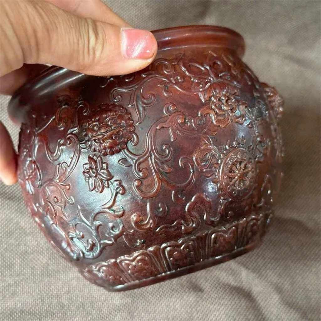  Hũ Tụ Bảo Tài Lộc Bằng Hổ Phách BKSTCN-9375 