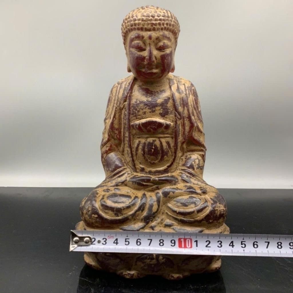  Tượng Phật Bằng Hổ Phách Cổ BKSTCN-9458 