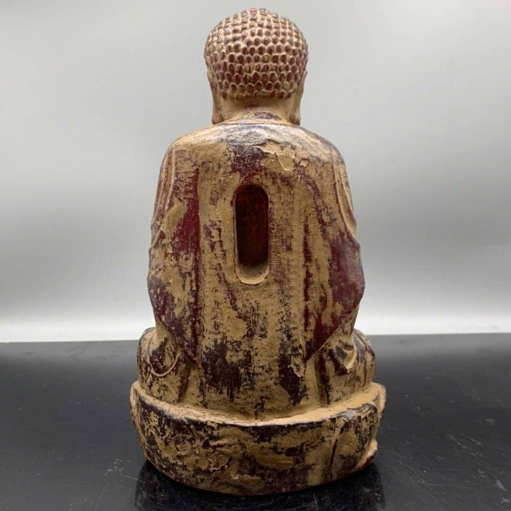  Tượng Phật Bằng Hổ Phách Cổ BKSTCN-9458 