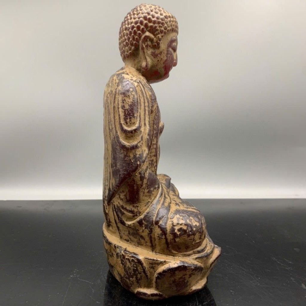  Tượng Phật Bằng Hổ Phách Cổ BKSTCN-9458 