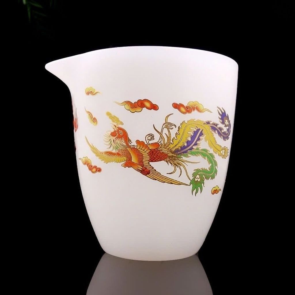  Bộ Ấm Chén Bạch Ngọc Rồng Vàng Cao Cấp BKSTCN-9462 