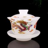  Bộ Ấm Chén Bạch Ngọc Rồng Vàng Cao Cấp BKSTCN-9462 