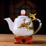  Bộ Ấm Chén Sứ Bạch Ngọc Họa Tiết Mạ Vàng BKSTCN-9472 