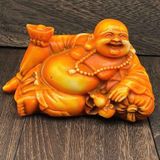  Tượng Di Lặc Đá Màu Vàng Phong Thủy BKSTCN-9487 