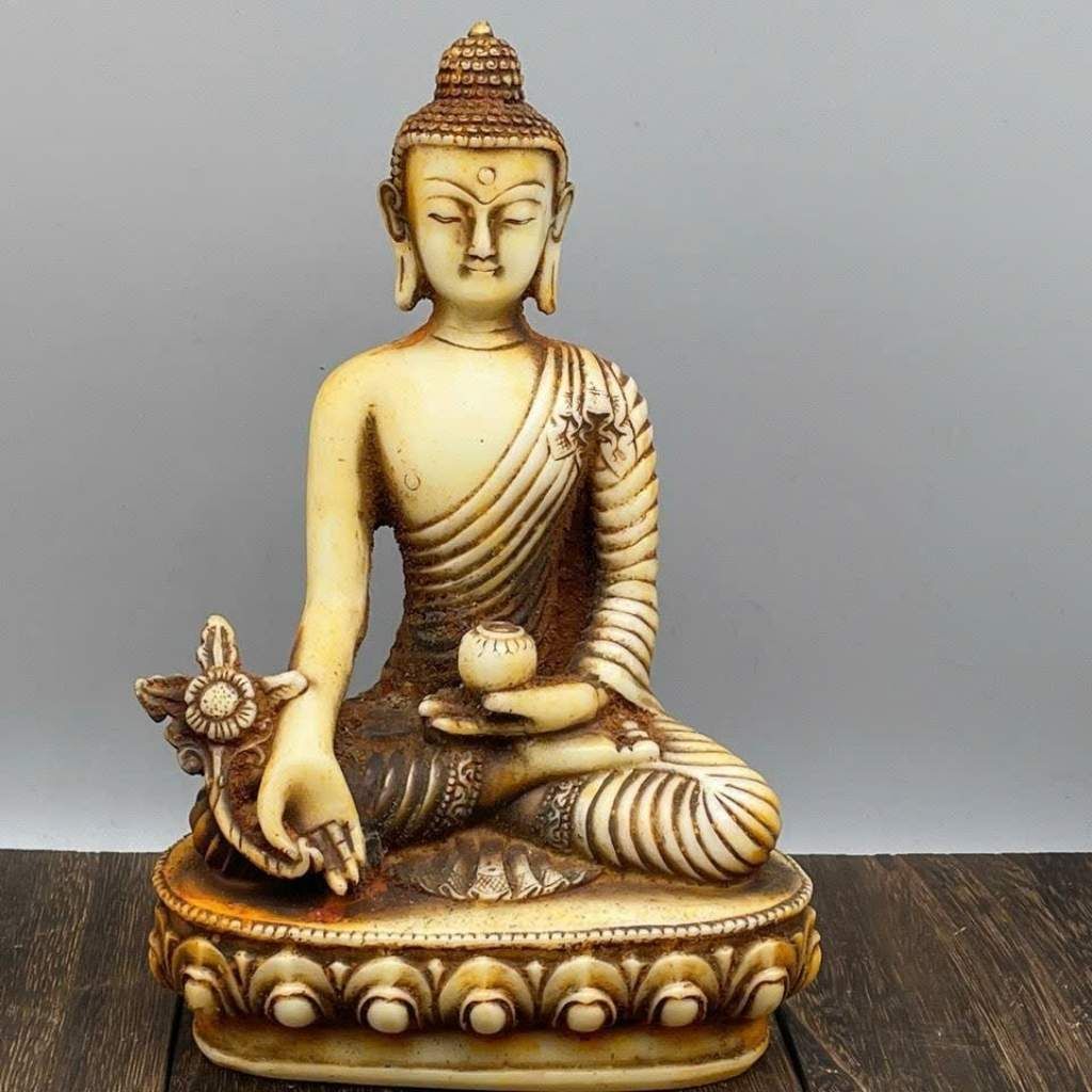  Tượng Phật Thích Ca Mâu Ni Ngồi Kiết Già Trên Đài Sen BKSTCN-9488 