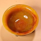  Bát Ngọc Bích Vàng Cam Khảm Nạm Đá Quý BKSTCN-9489 