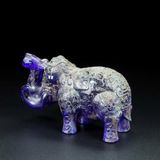  Tượng Voi Điêu Khắc Ngọc Lưu Ly BKSTCN-9496 