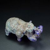  Tượng Voi Điêu Khắc Ngọc Lưu Ly BKSTCN-9496 