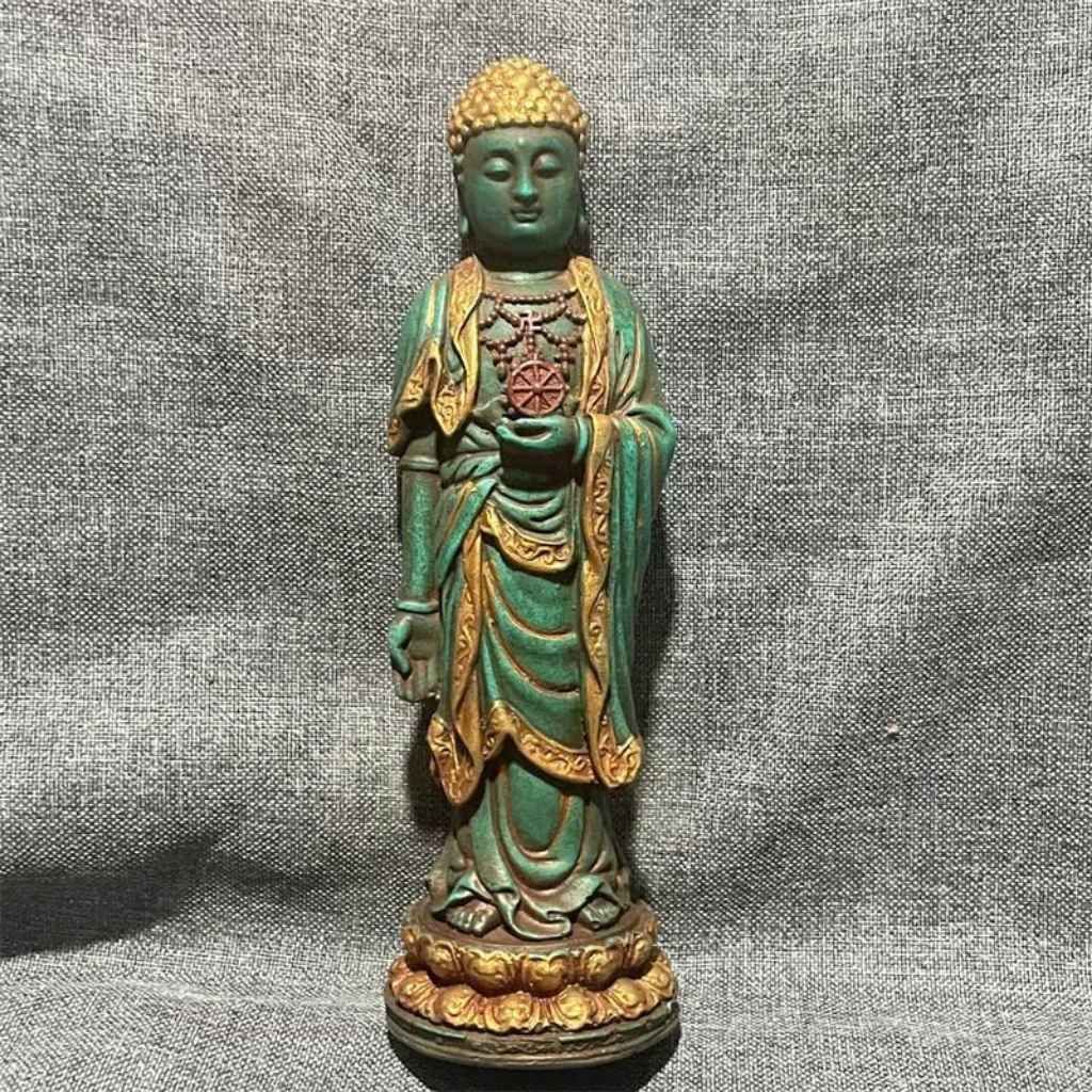  Tượng Phật Đứng Ngọc Bích Cổ Sưu Tầm BKSTCN-9549 