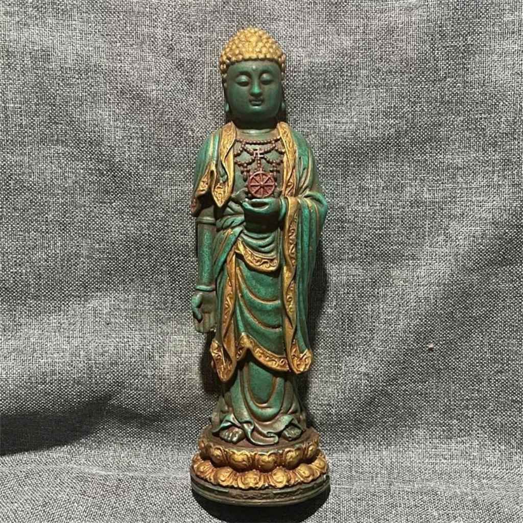  Tượng Phật Đứng Ngọc Bích Cổ Sưu Tầm BKSTCN-9549 
