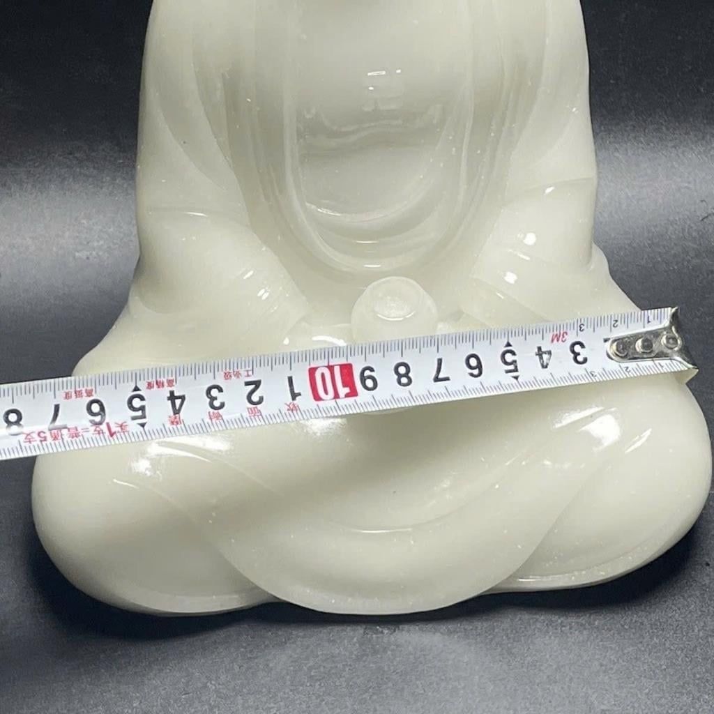  Tượng Phật A Di Đà Bạch Ngọc Cao Cấp Đẹp BKSTCN-9578 