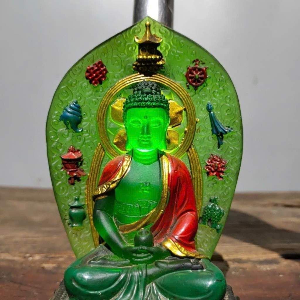  Tượng Phật A Di Đà Ngọc Lưu Ly Sưu Tầm Đẹp BKSTCN-9580 