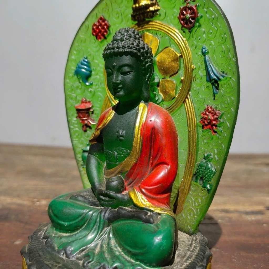  Tượng Phật A Di Đà Ngọc Lưu Ly Sưu Tầm Đẹp BKSTCN-9580 